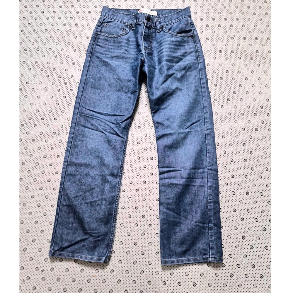 Levis 514 Straight Jeans Dark Wash Denim‎ Boy 16 Reg  W28 L28